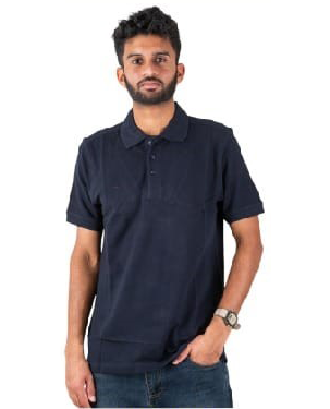 Cotton Pole 240 GSM Navy Blue